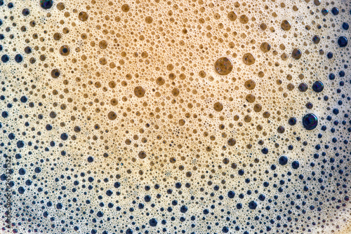 Coffee foam macro.