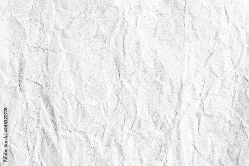 Naklejka premium Crumpled white paper texture