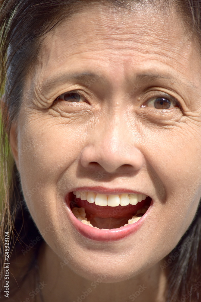 Happy Old Filipina Female Senior Happy Old Filipina Female Senior