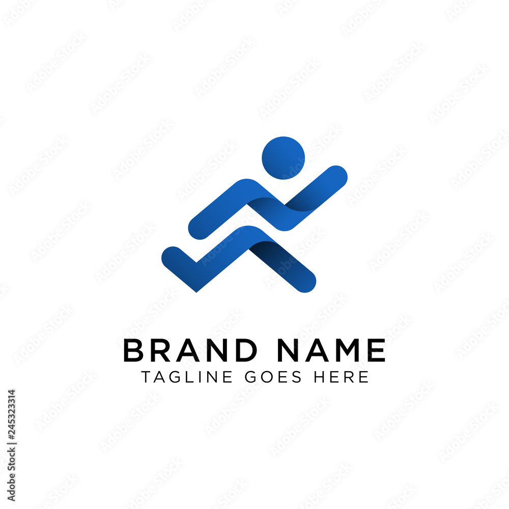Running Logo Design Inspiration, Vector illustration Running Logo Design Inspiration, Vector illustration