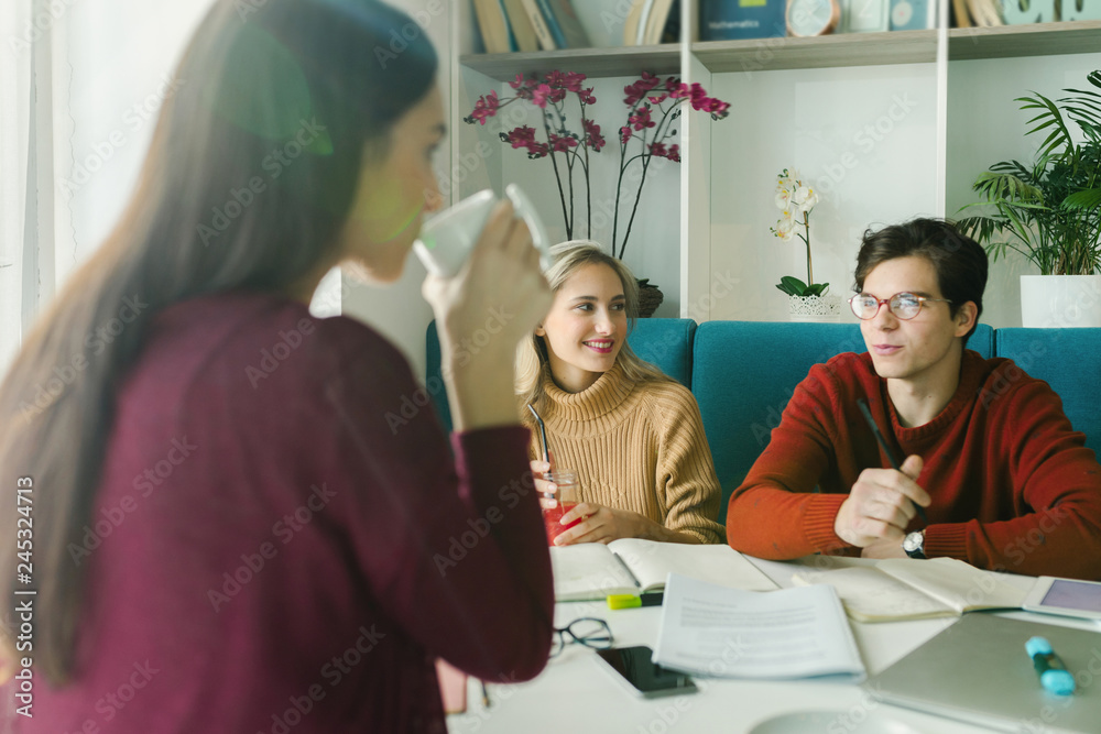 Friends Studying Together Friends Studying Together