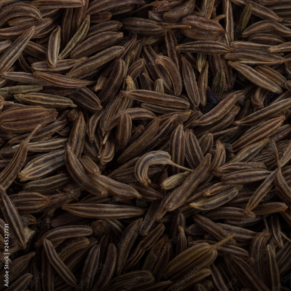 heap of cumin (caraway) background heap of cumin (caraway) background
