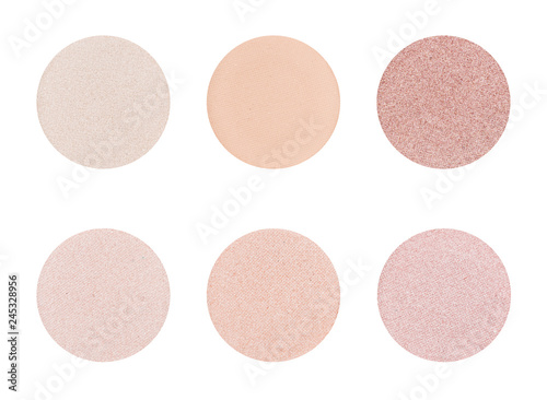 Eyeshadow palette on a white background -  Light Skin tones