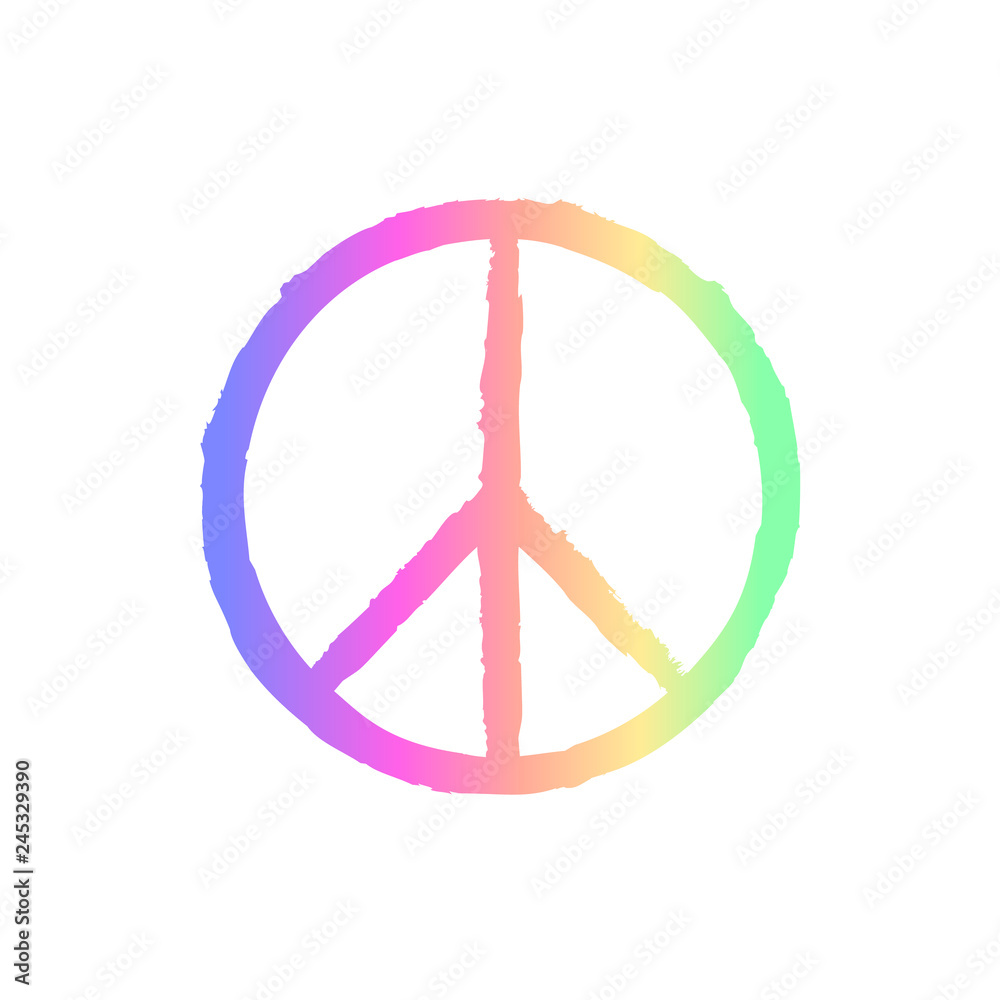 Peace sign with grunge texture isolated on background. Peace sign with grunge texture isolated on background.