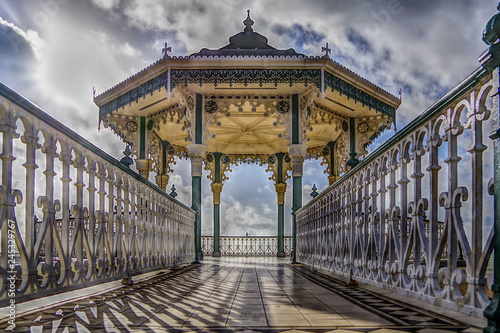 Obraz na płótnie Close up view of Bandstand near the beach. Brighton, United Kingdom. w salonie