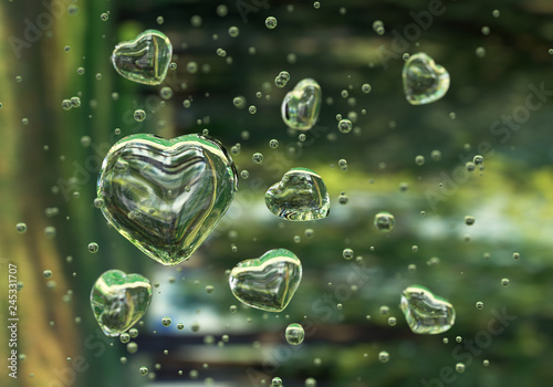 bolle a forma di cuore San Valentino photo