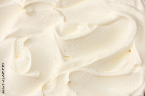 Εκτύπωση καμβά sour cream background. sour cream texture. top view