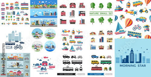 Digital vector blue red yellow