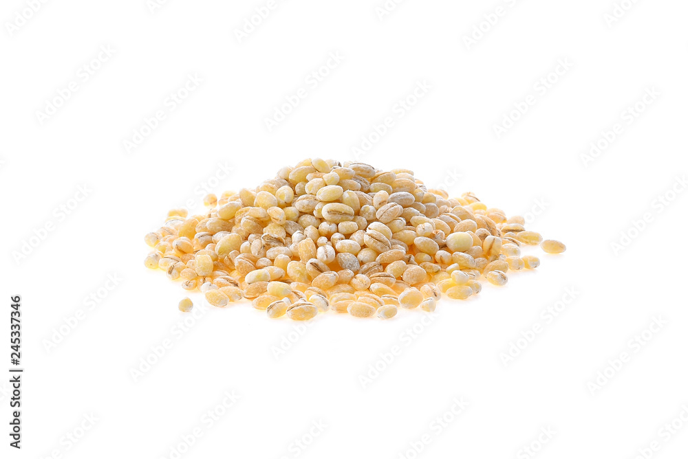 Barley isolated on white background