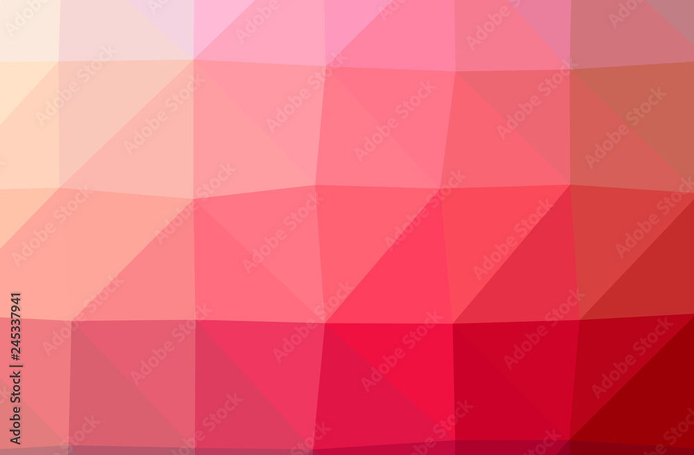 Obraz premium Illustration of abstract Red horizontal low poly background. Beautiful polygon design pattern.