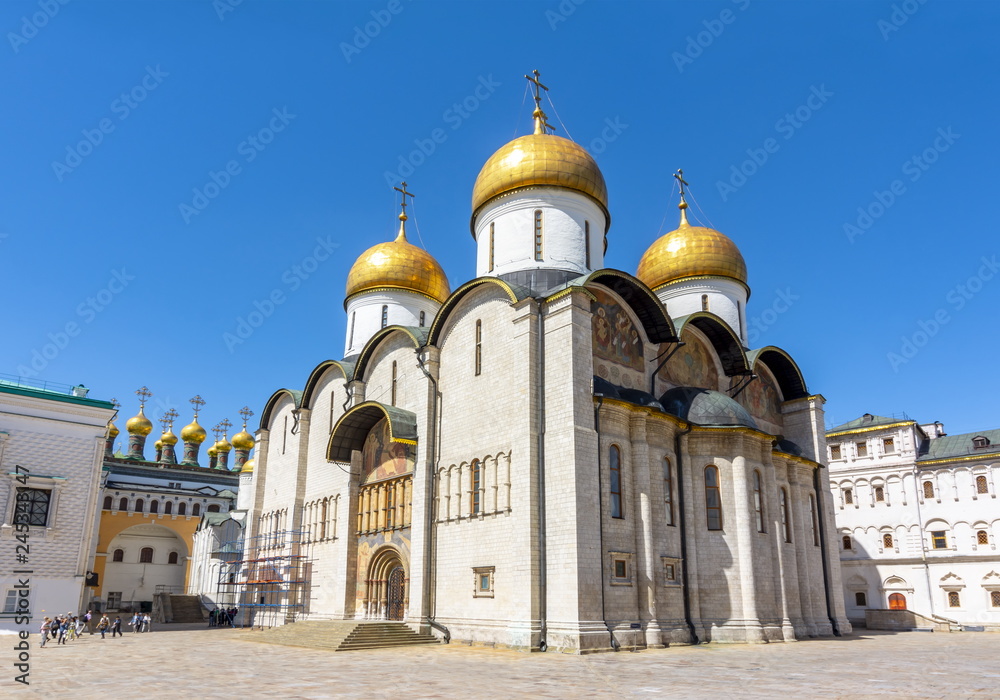 Cathedral of the Dormition (Uspensky Sobor) or Assumption Cathedral of Moscow Kremlin, Russia Cathedral of the Dormition (Uspensky Sobor) or Assumption Cathedral of Moscow Kremlin, Russia