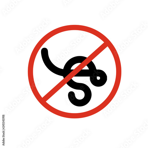 no ebola sign symbol