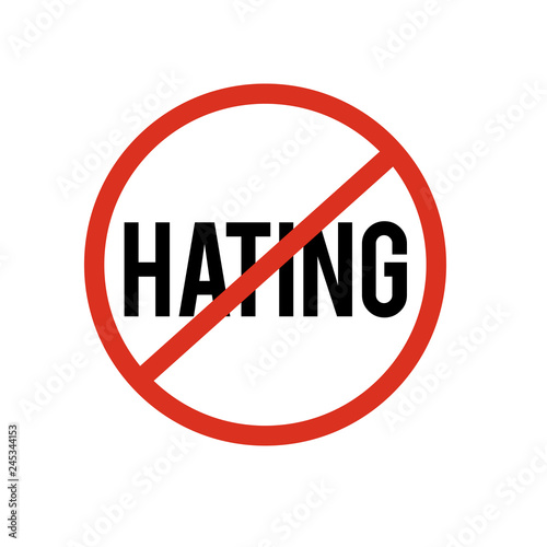 Free Download stop hating sign symbol - GFXLoad