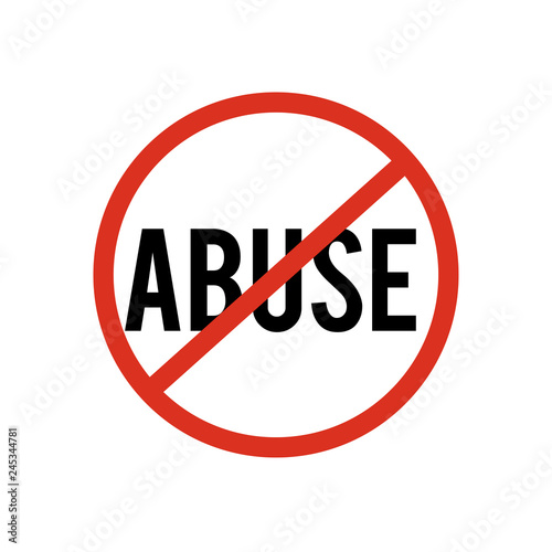 Free Download stop abuse sign symbol - GFXLoad