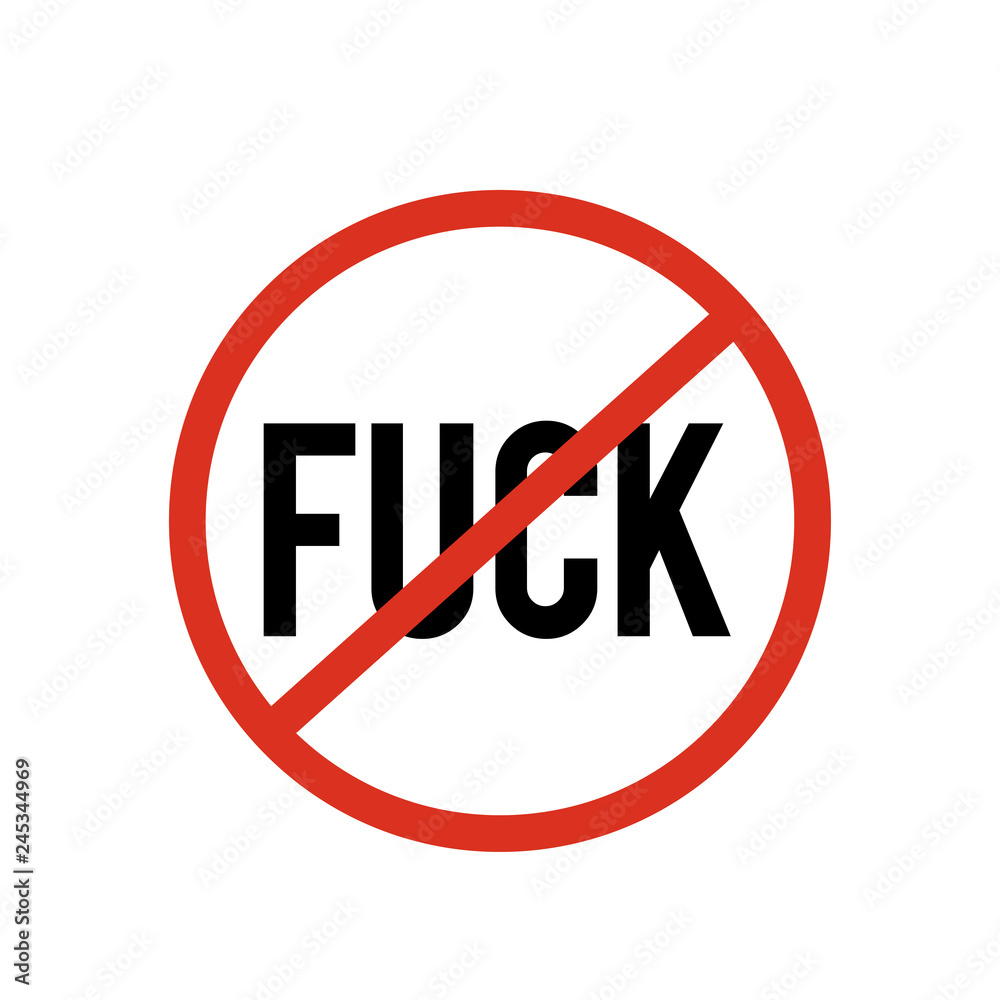 stop fuck sign symbol stop fuck sign symbol