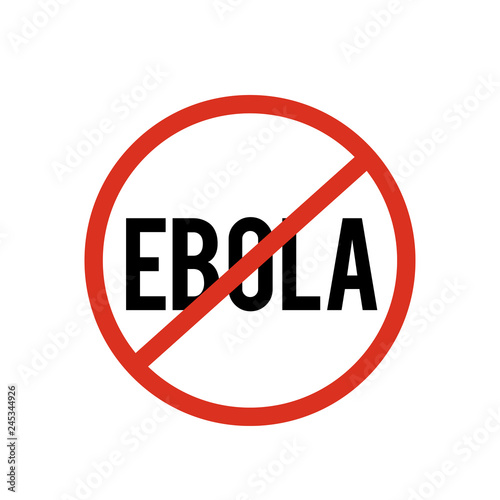 no ebola sign symbol