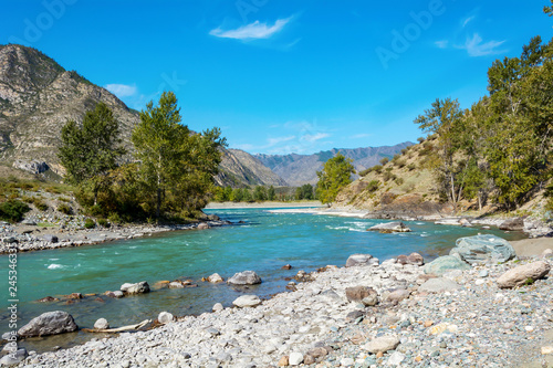 The Chuya river in the Altai mountains