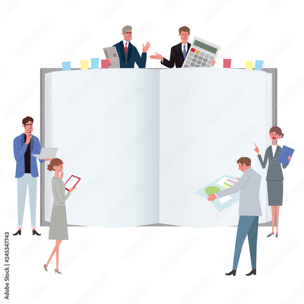 ビジネスコンセプト イラスト チームワーク 会議 プロフェッショナル Stock Vector Adobe Stock