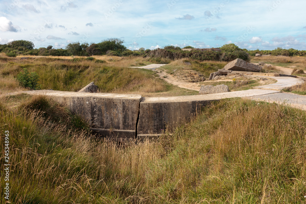 Landing site of June 6, 1944 at the Pointe du Hoc in Normandy, France Landing site of June 6, 1944 at the Pointe du Hoc in Normandy, France