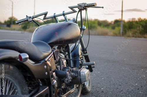 motorcycle on the road