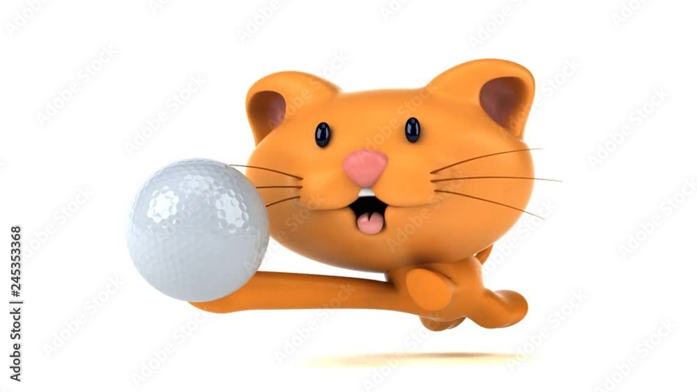 Fun cat running - 3D Animation Fun cat running - 3D Animation