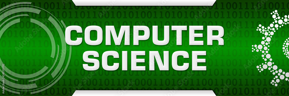 Computer Science Green Binary Background Technical Computer Science Green Binary Background Technical