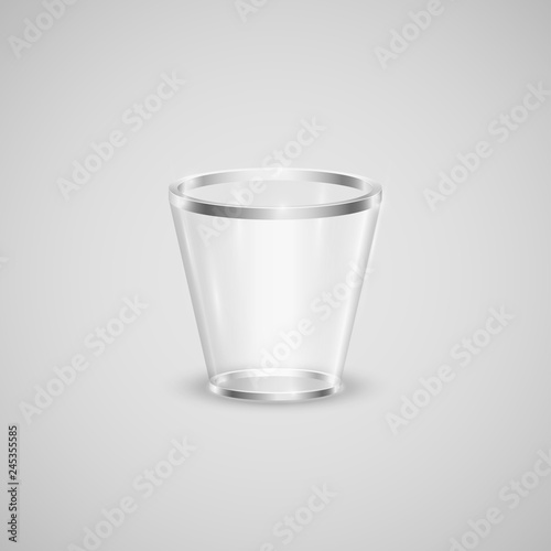 A realistic trashbin icon, vector