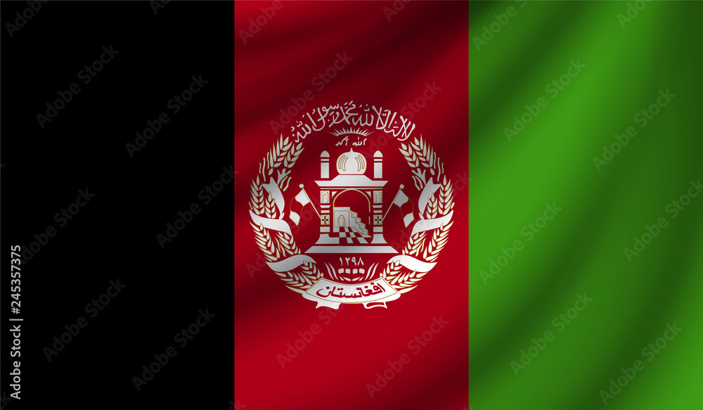 Realistic flag, vector illustration