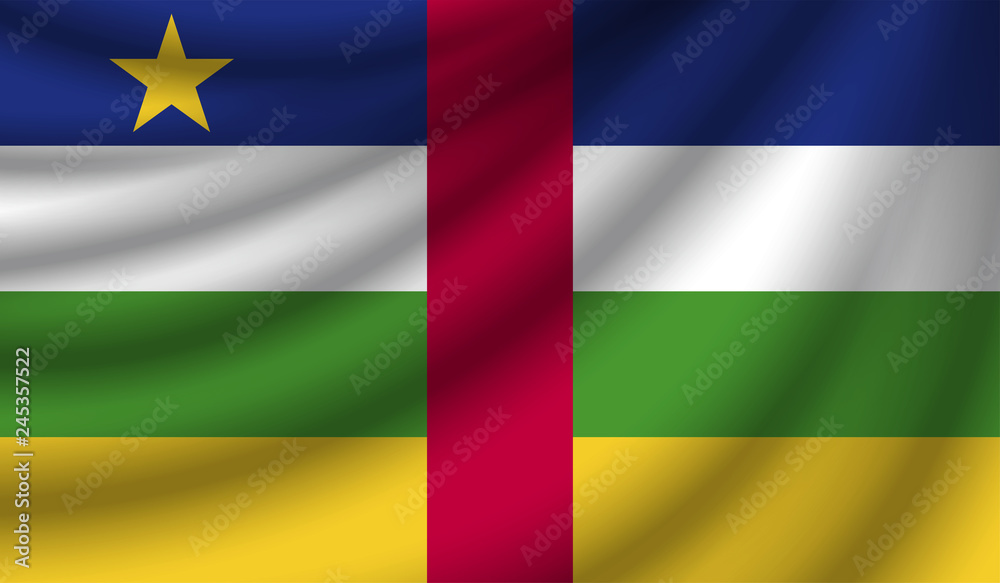 Obraz premium Realistic flag, vector illustration