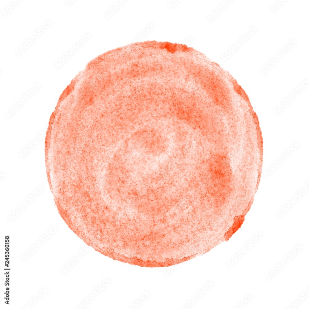 Roter gemalter Wasserfarbe Kreis Roter gemalter Wasserfarbe Kreis