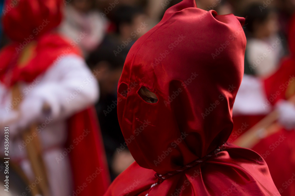 Naklejka premium Procession. Holy week.