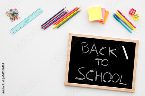 School desk, back to school concept