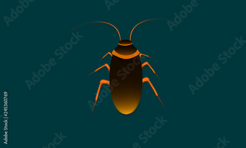 cockroach vector illustraion esp10