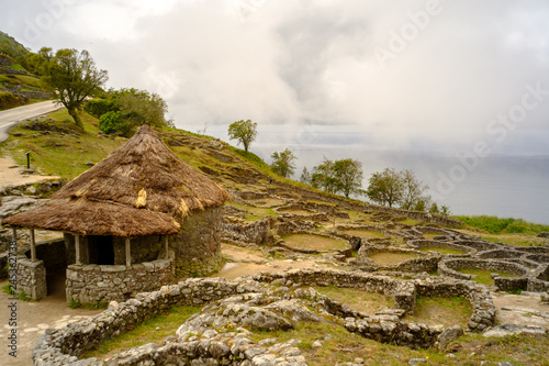 Monte Tecla, Ponte Vedra, Spain in a cloudy day.