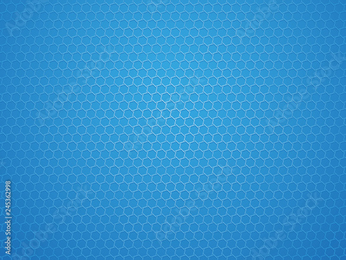 abstract blue geometric hexagon background