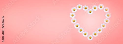 Herz aus Gänseblümchen