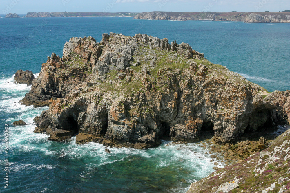 Landscape at Pointe de Dinan in Brittany in France.