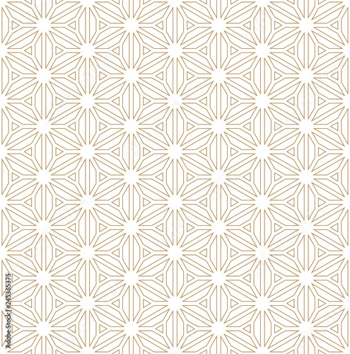 Seamless geometric pattern based on Japanese ornament Kumiko