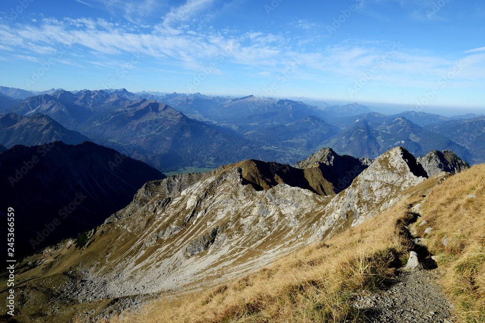 Allgäuer Alpen - Blick vom Nebelhorn Allgäuer Alpen - Blick vom Nebelhorn