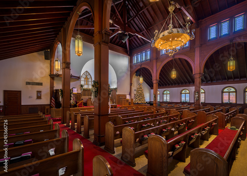 Fotografie Interior of the Grace United Methodist Church in St