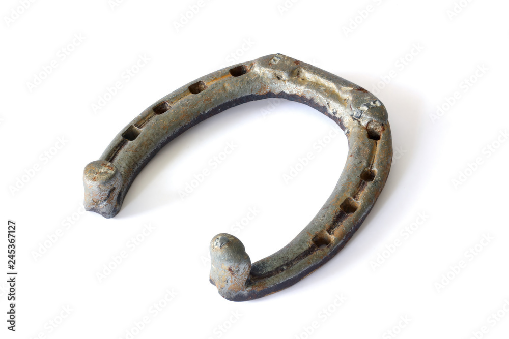 Horseshoe. Isolated with clipping path.