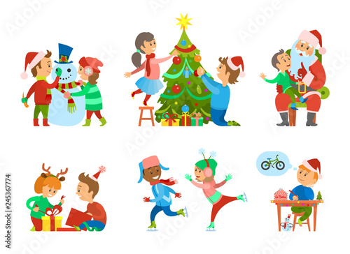 Christmas Holidays, Children Hobbies and Pastime © robu_s