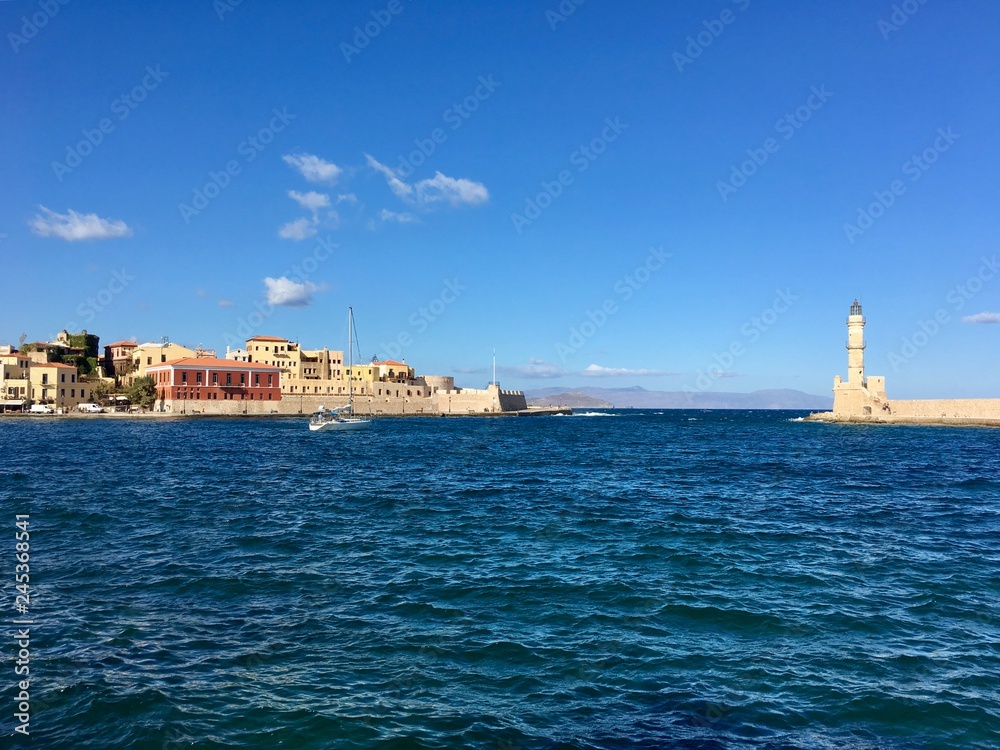 lighthouse in chania, Crete, Greece