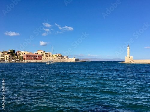 lighthouse in chania, Crete, Greece