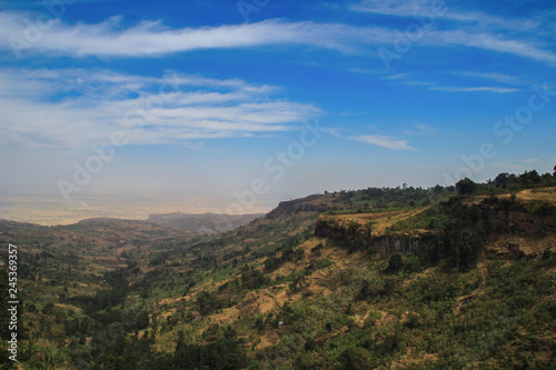 Great Rift Valley in Uganda. Africa landscare photo