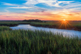Sunset over a marshy branch of the Matanzas River in St. Augustine, Florida
