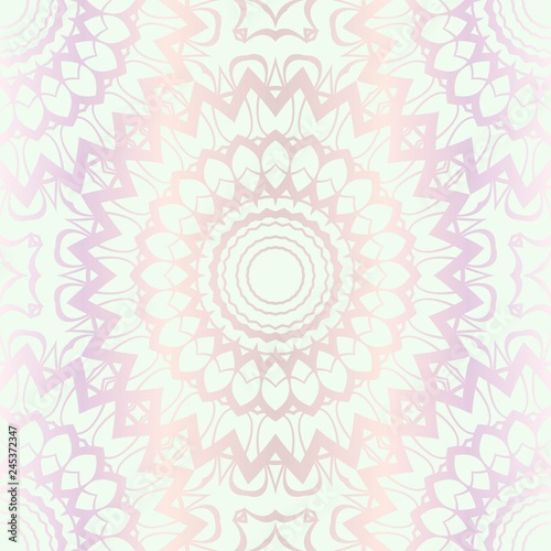 Design For Square Fashion Print. For Textile, fabric printa. Seamless Floral Pattern. Vector Illustration.