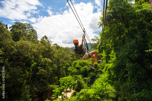 Zipline adventure, Chiang mai, Thailand 