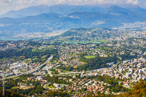 Scenic view to Lugano from mountain San Salvatore © Ekaterina Pokrovsky
