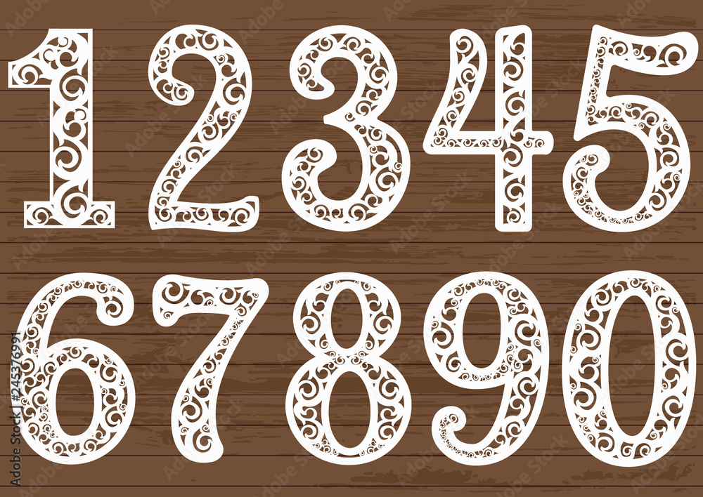 laser cutting digit pattern laser cutting digit pattern
